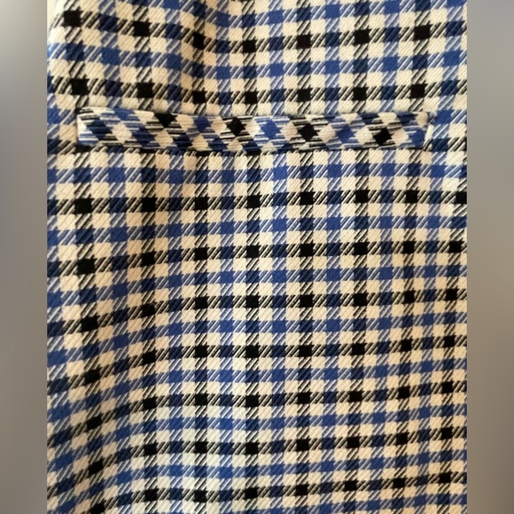 🔥💗Zara skirt size Large LIKE NEW. White/blue/black check. Gorgeous! - Picture 2 of 5